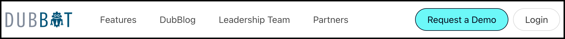 Dubbot header of our website.